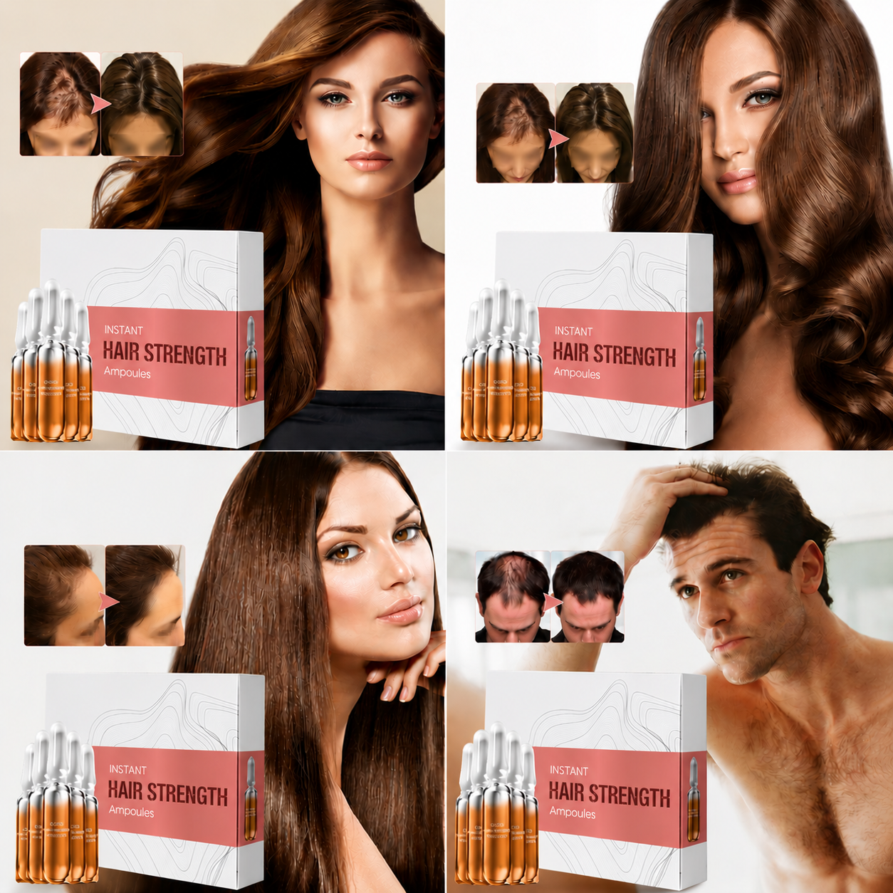 Ampoules Fortifiantes Racine Capillaire — Cure 7 Jours